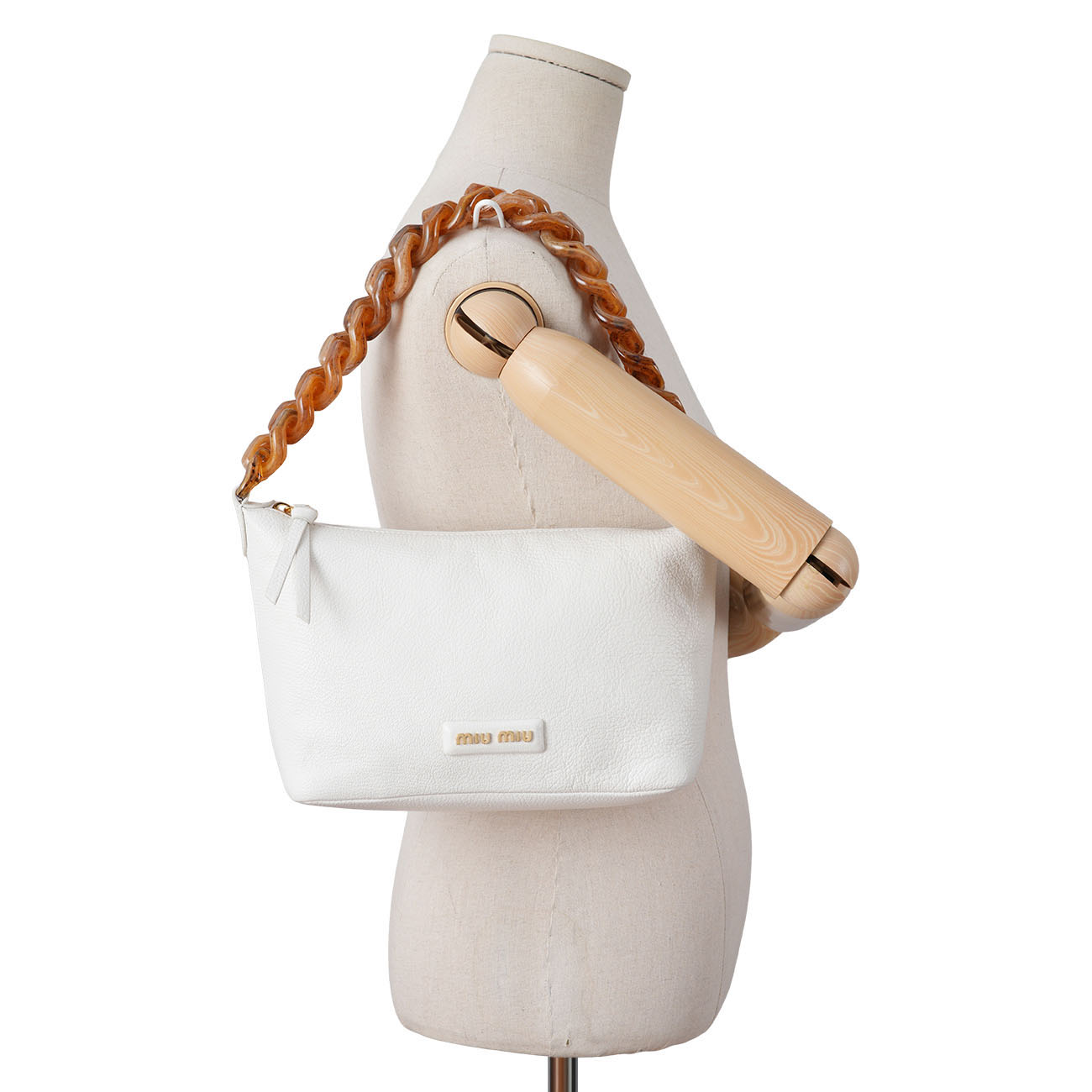 MIU MIU(USED)미우미우 5BC104 스피릿 숄더백 화이트